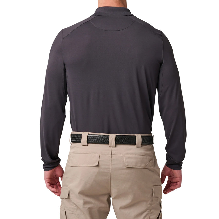5.11 Helios Long Sleeve Mens Polo Shirt - Charcoal Outdoor Tactical Australia