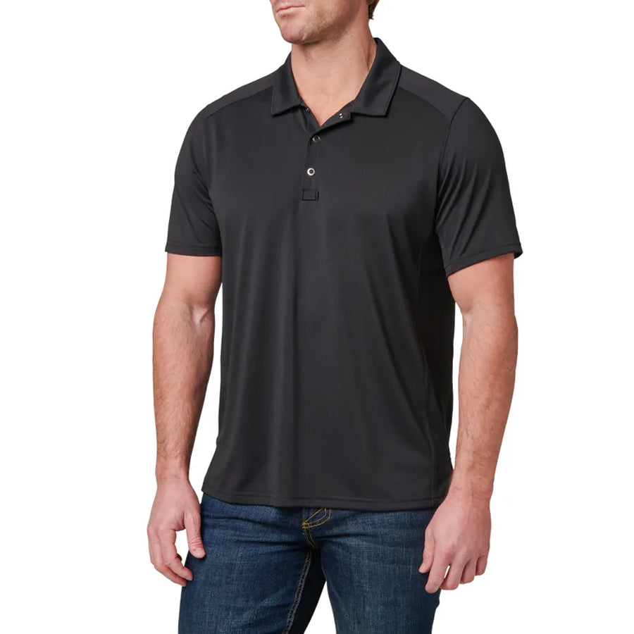 5.11 Professional Short Sleeve Polo Shirt - Black Outdoor Tactical Australia