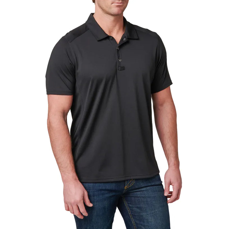 5.11 Professional Short Sleeve Polo Shirt - Black Outdoor Tactical Australia