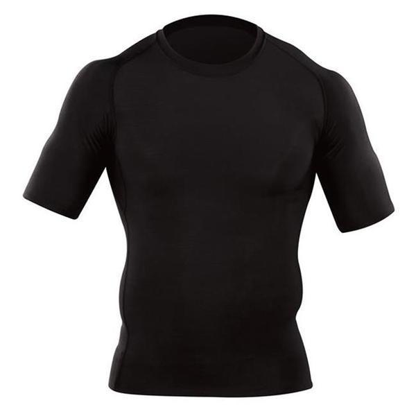 5.11 Tactical Antimicrobial Tight Crew Short Sleeve Shirt Black Outdoor Tactical Australia