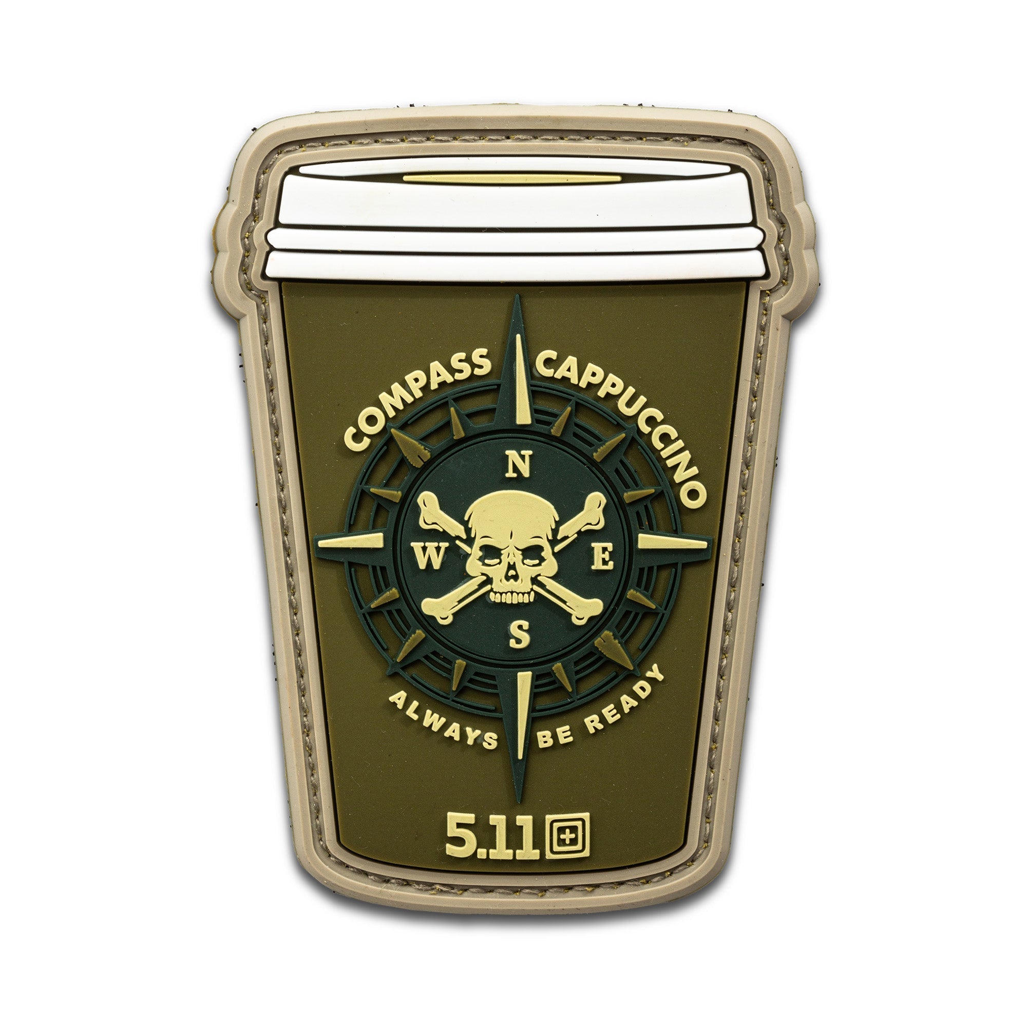 5.11 Tactical Compass Cappuccino Patch Outdoor Tactical Australia