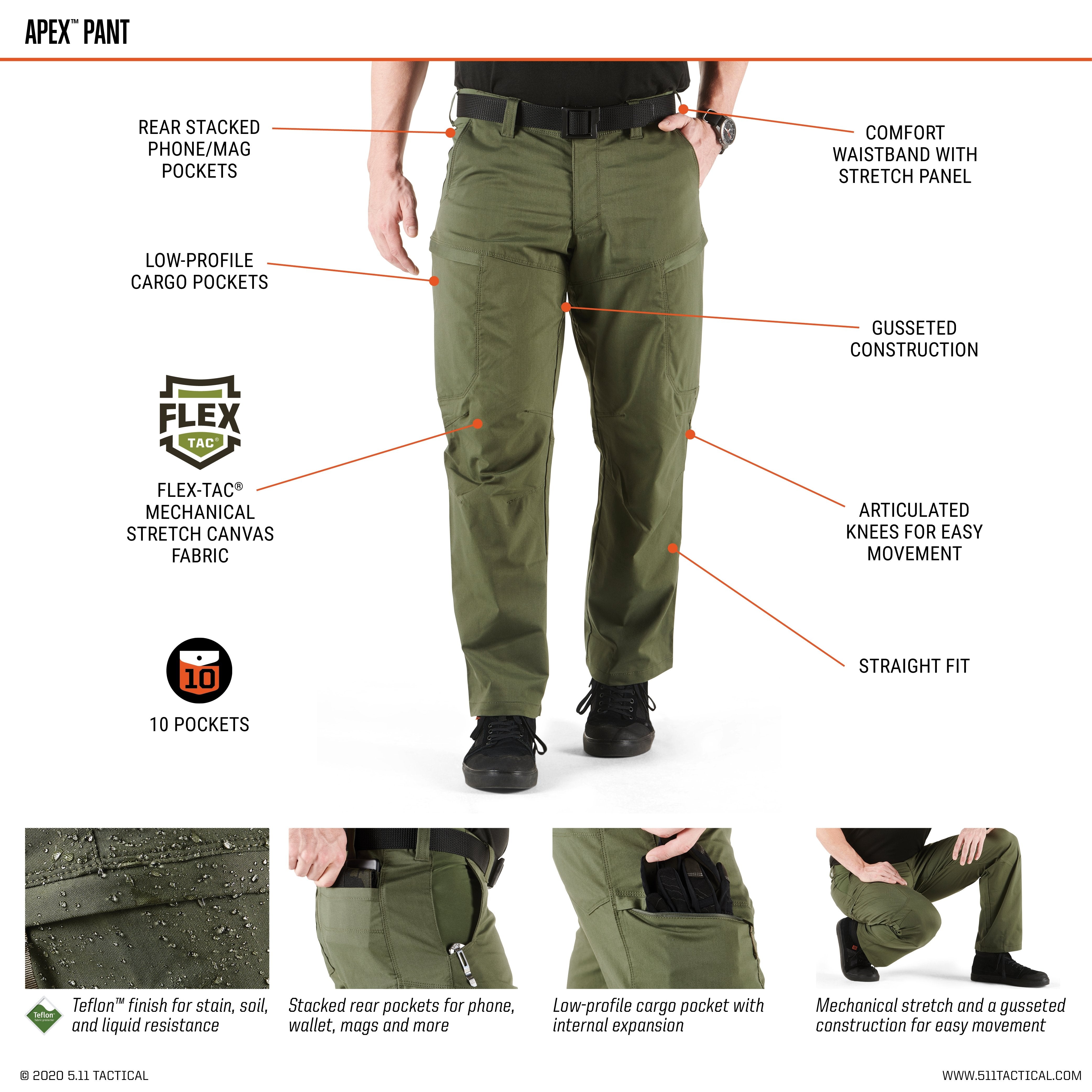 5.11 Tactical Covert Apex Pant Ranger Green Outdoor Tactical Australia