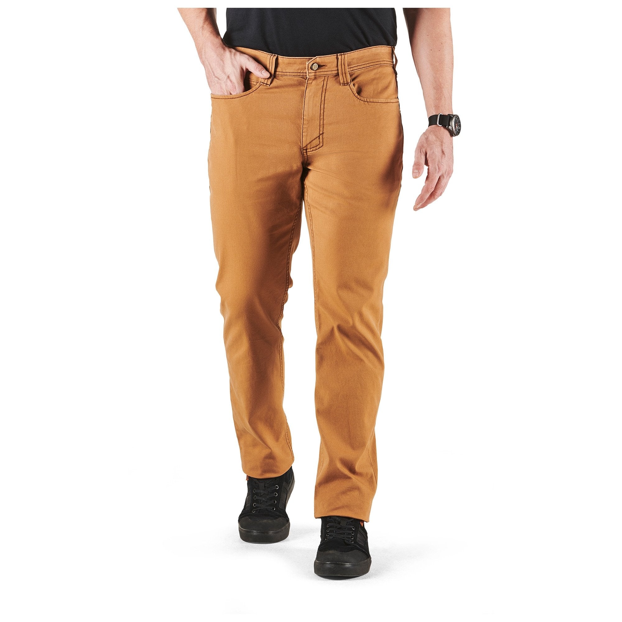 5.11 Tactical Defender Flex Range Pants Brown Duck 28 28 Outdoor Tactical Australia