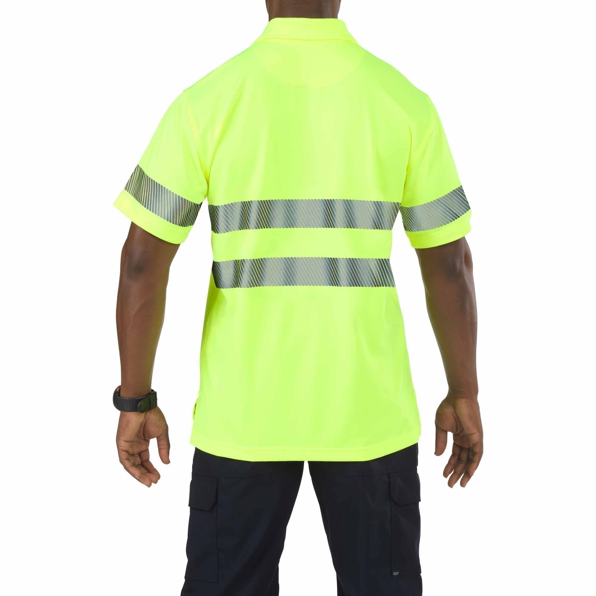 5.11 Tactical High-Visibility Yellow Short Sleeve Polo Outdoor Tactical Australia