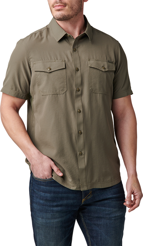 5.11 Tactical Marksman Short Sleeve Shirt Small Ranger Green Outdoor Tactical Australia