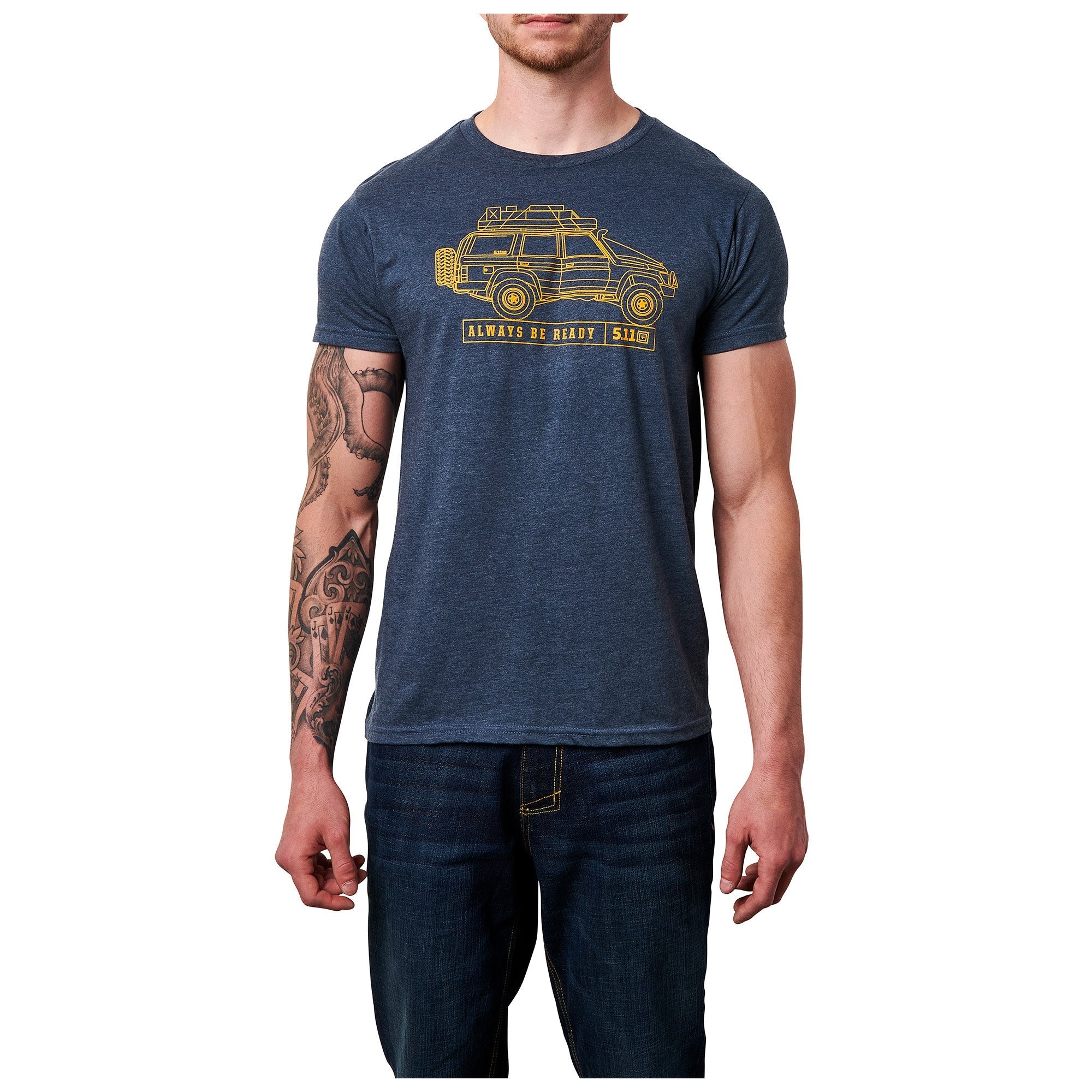5.11 Tactical Offroad Dreamin' Tee Dark Navy Heather Outdoor Tactical Australia