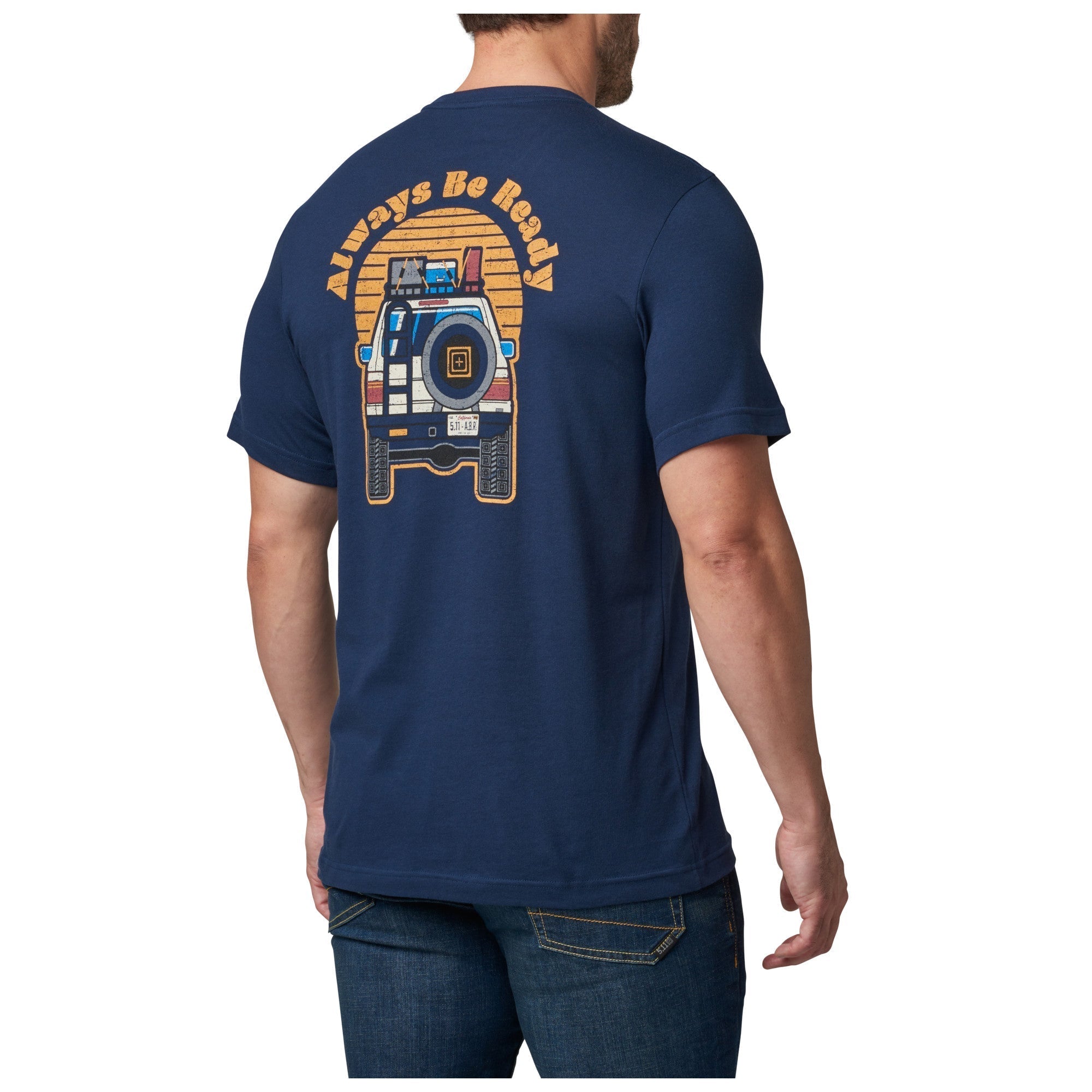 5.11 Tactical Overlander Sunset Tee Pacific Navy Outdoor Tactical Australia