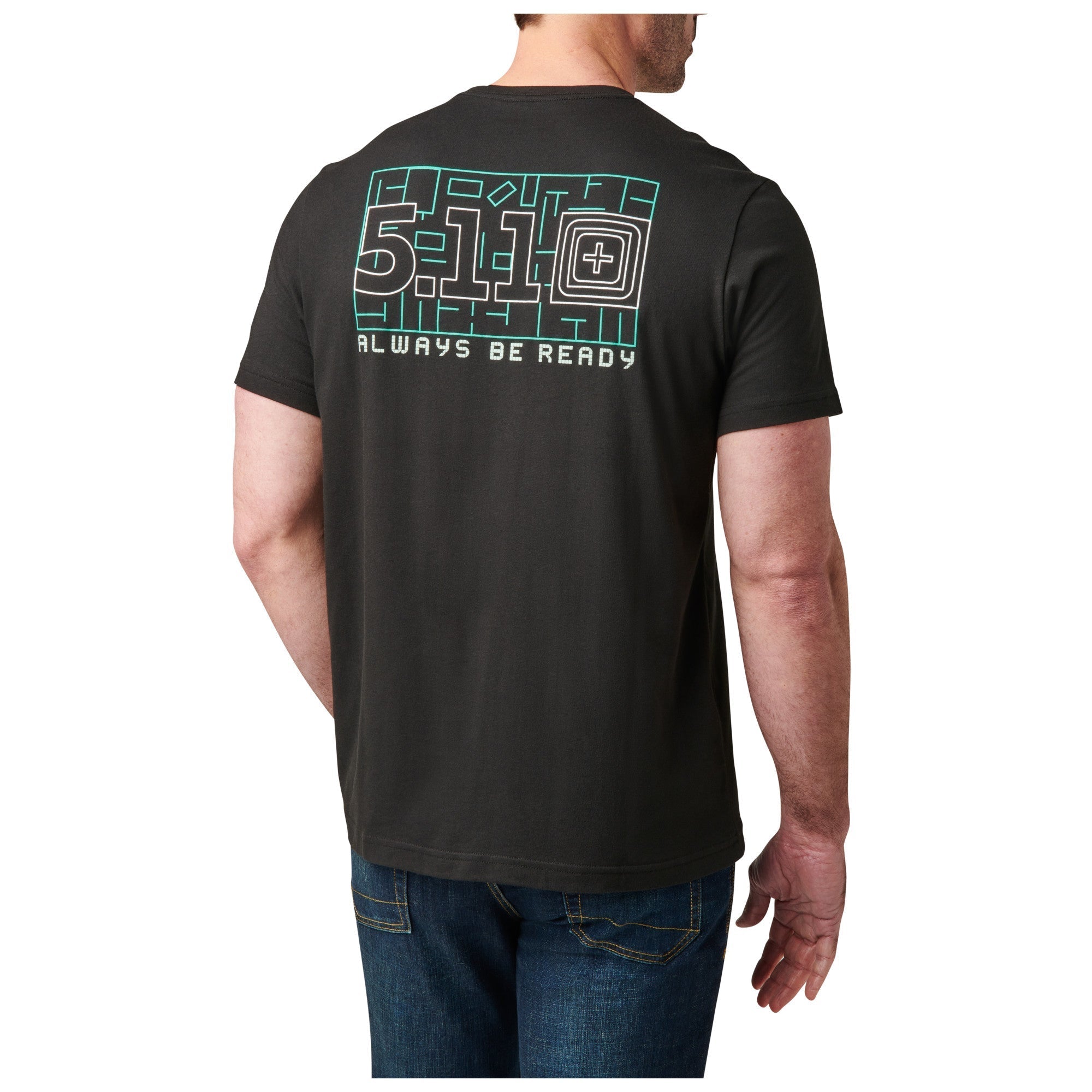 5.11 Tactical Overwatch Tee Black Small Outdoor Tactical Australia