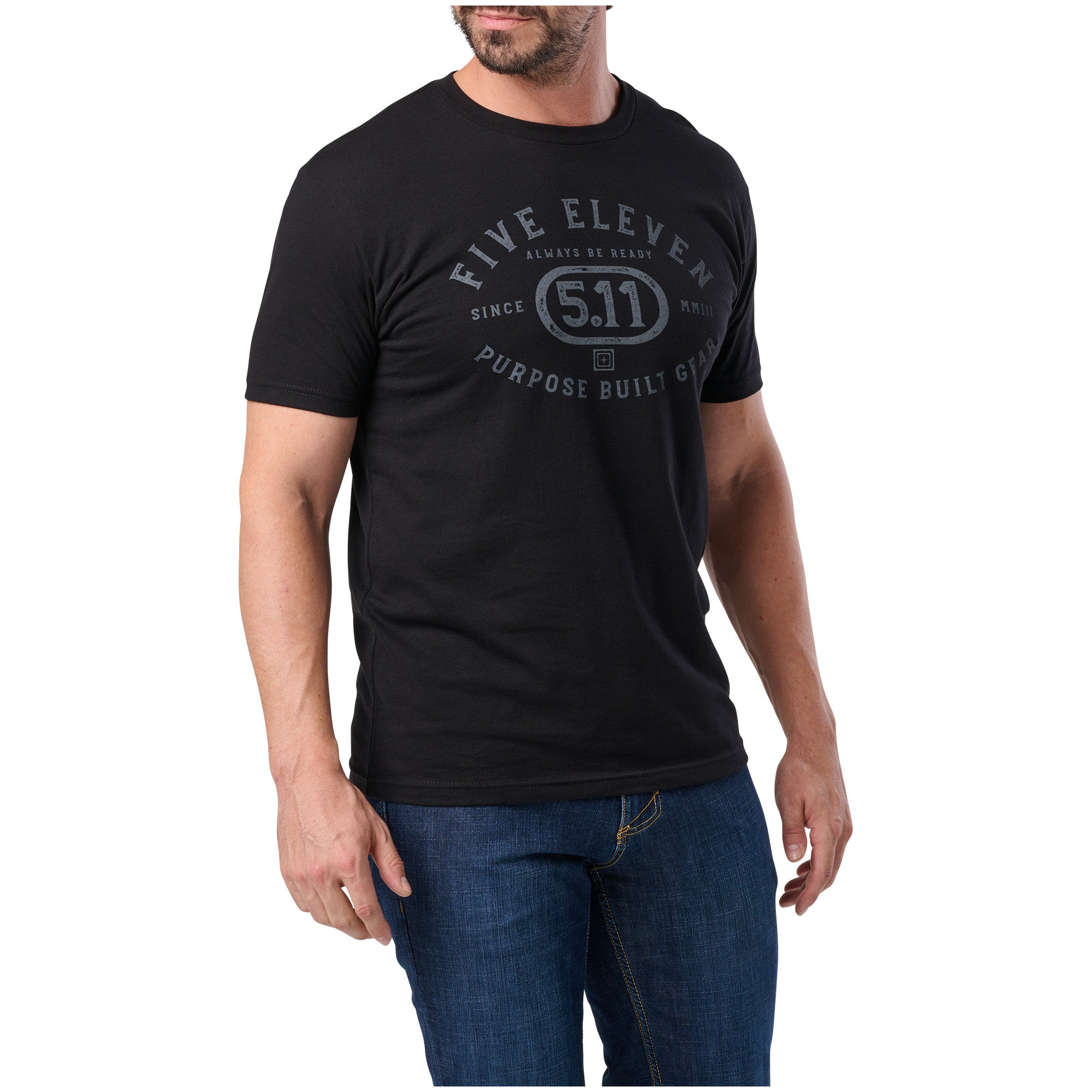 5.11 Tactical Purpose Crest Tee Black Outdoor Tactical Australia