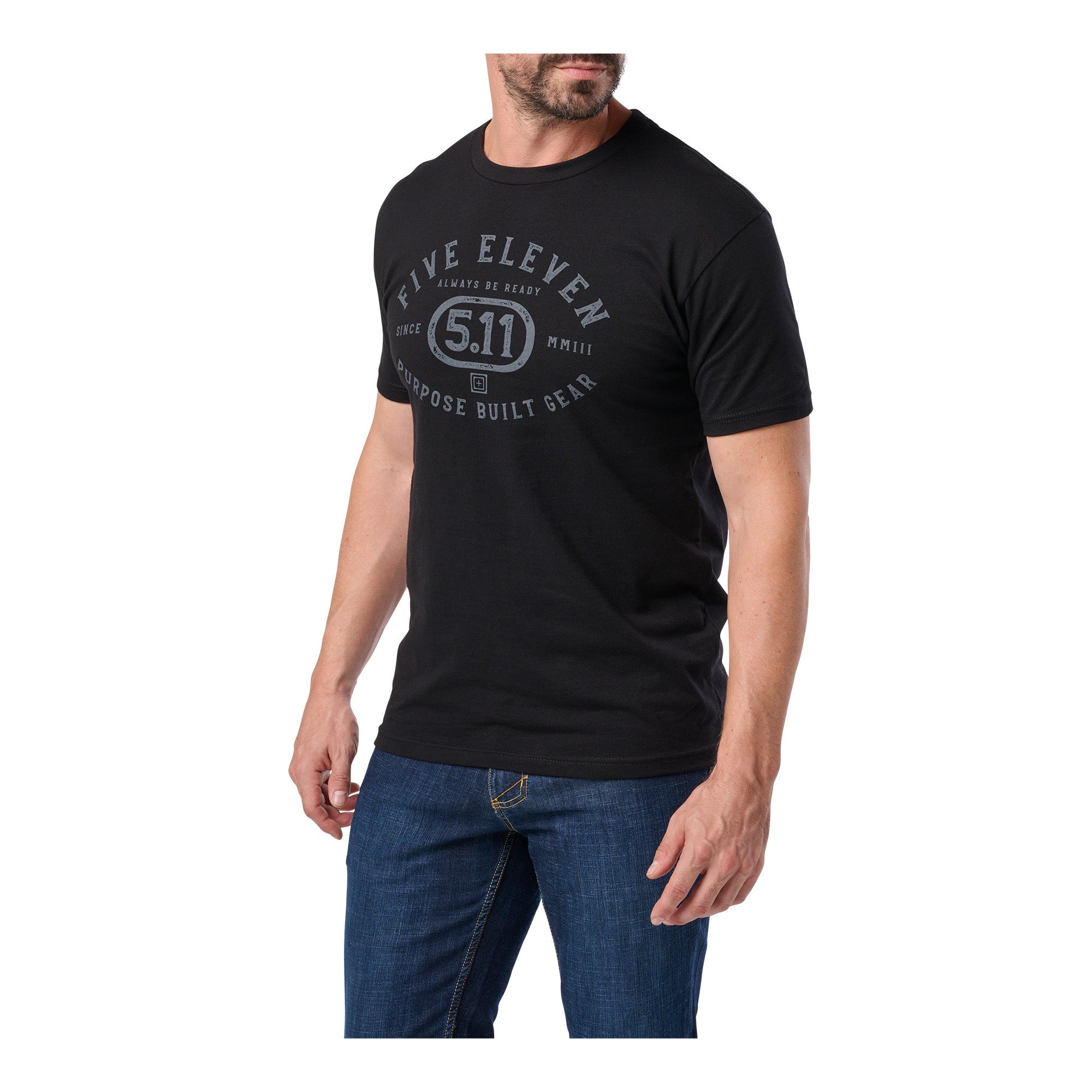 5.11 Tactical Purpose Crest Tee Black Small Outdoor Tactical Australia