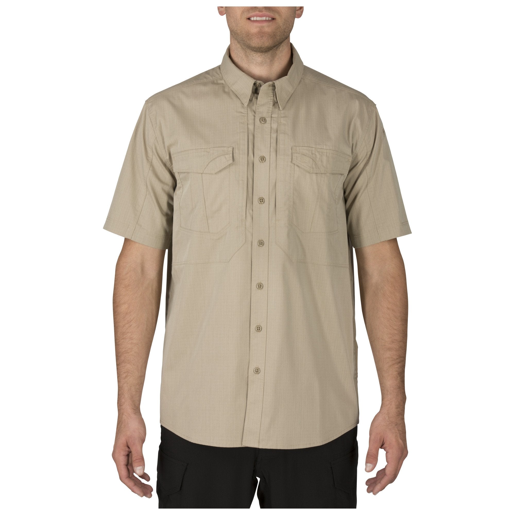 5.11 Tactical Stryke Short Sleeve Shirts Khaki Small Outdoor Tactical Australia