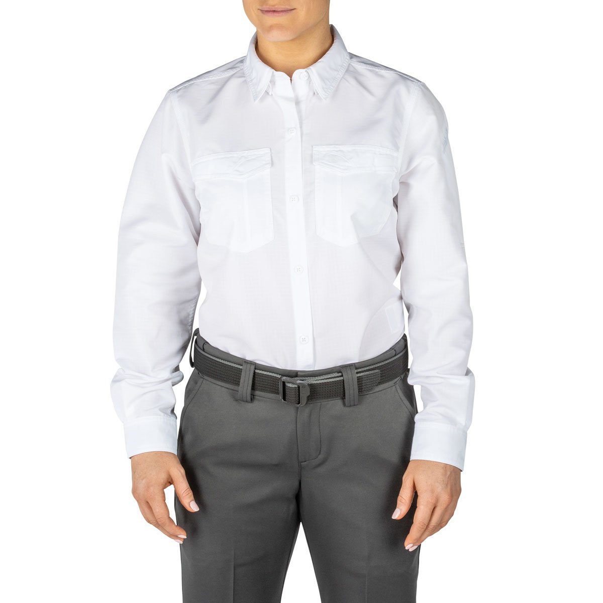 5.11 Tactical Women's Fast-Tac Long Sleeve Shirt Uniform White Small Outdoor Tactical Australia