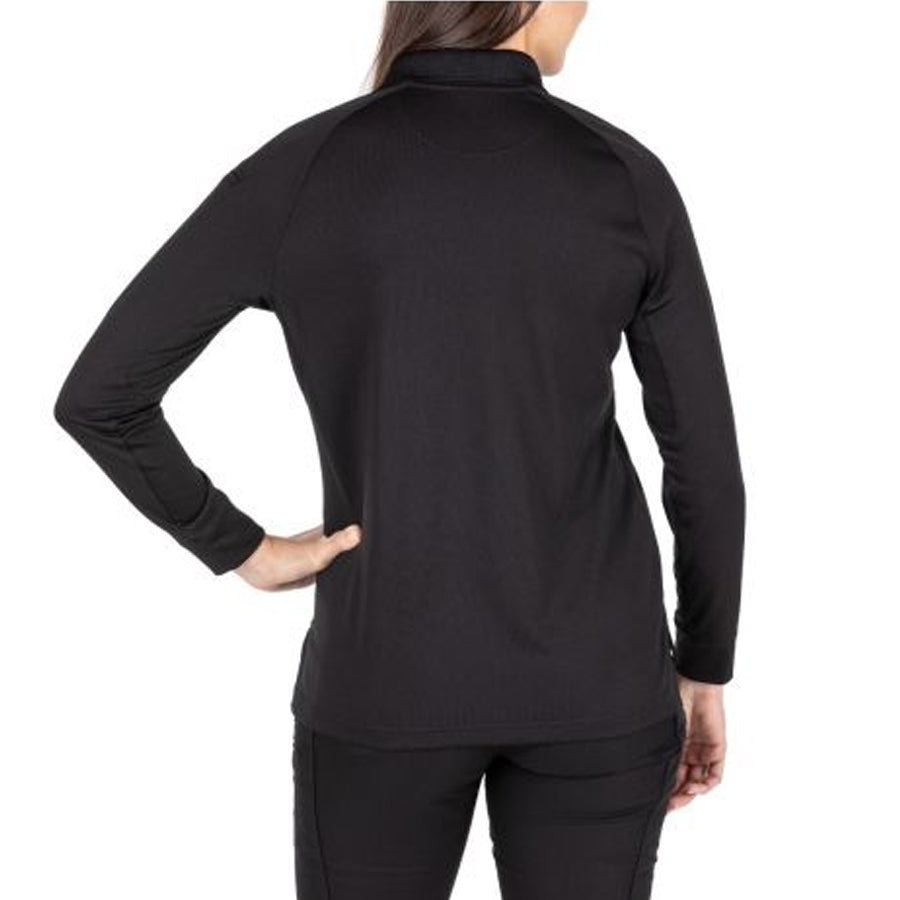 5.11 Tactical Women's Performance Long Sleeve Polo Black Outdoor Tactical Australia