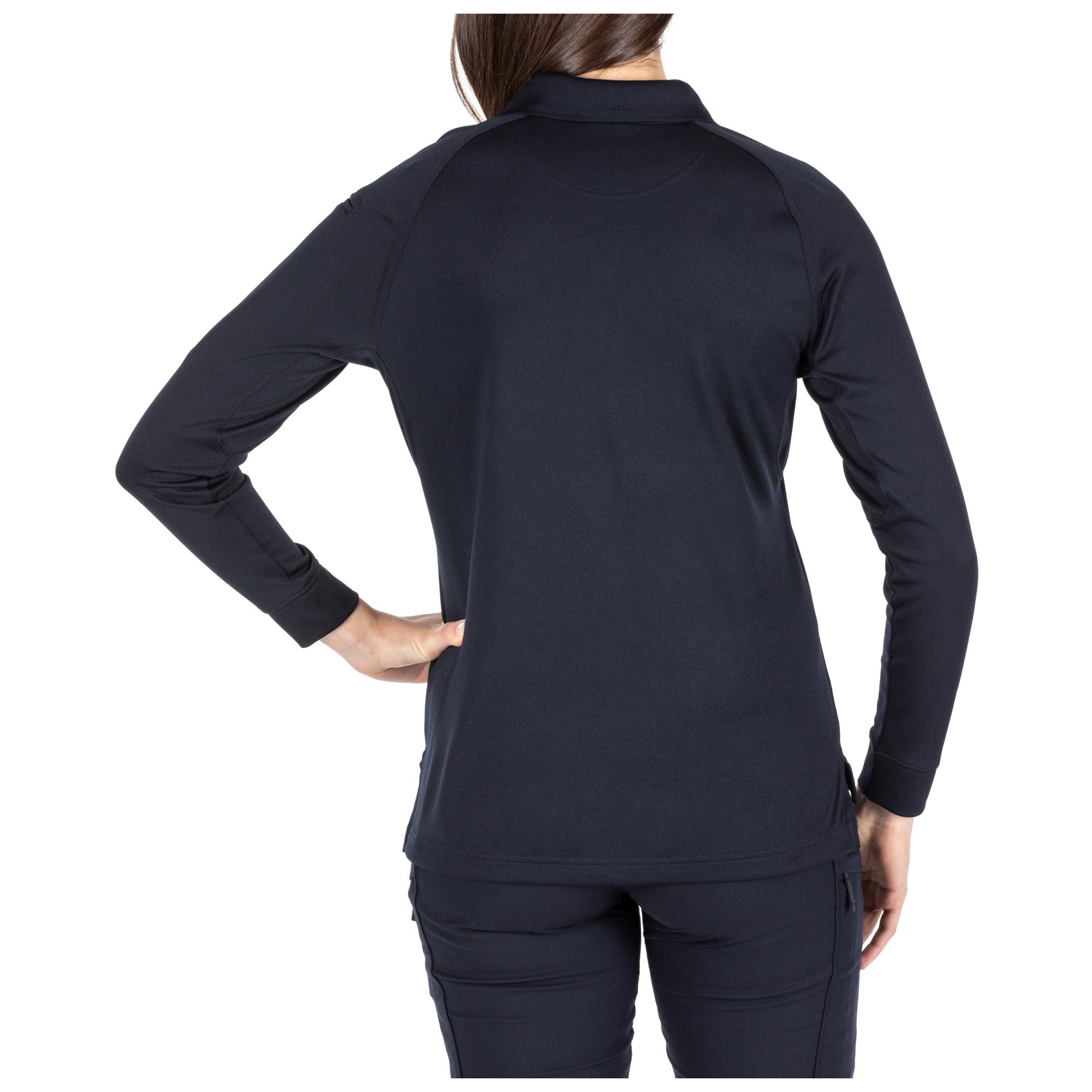 5.11 Tactical Women's Performance Long Sleeve Polo Dark Navy Outdoor Tactical Australia