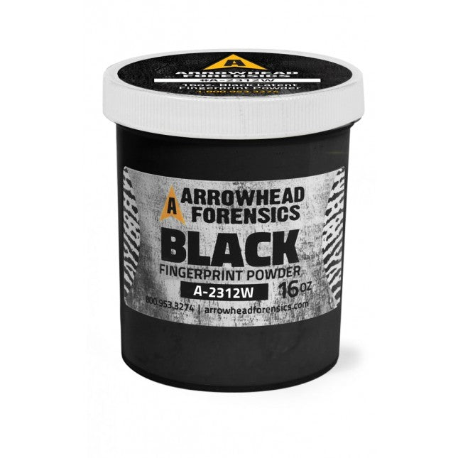 Arrowhead Forensics Fingerprint Powder Standard Black Latent 16oz Outdoor Tactical Australia