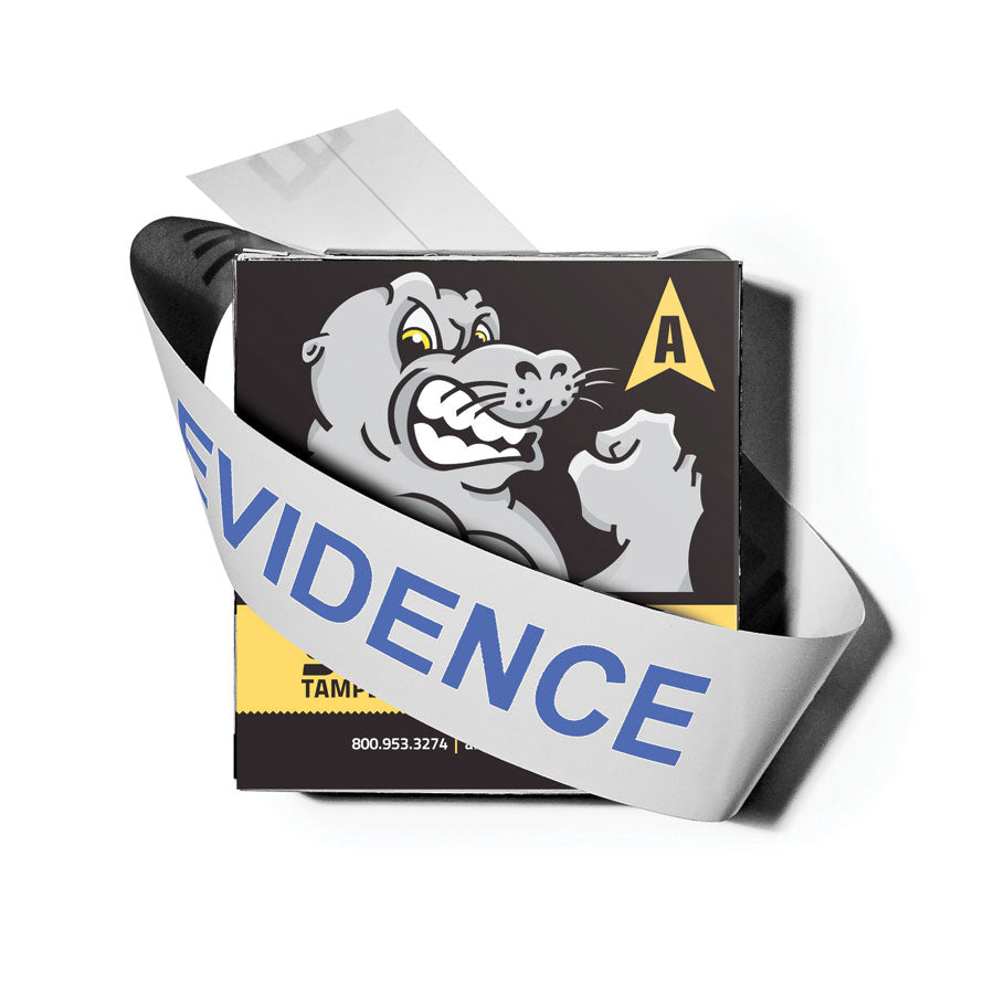 Arrowhead Forensics SuperSeal™ Evidence Tape Split Back Liner - Blue "Evidence" Imprint on White - 2" x 100' Outdoor Tactical Australia