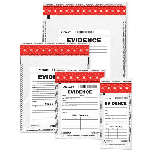 Arrowhead Forensics SureSeal Tamper Indicating Evidence Bags Outdoor Tactical Australia
