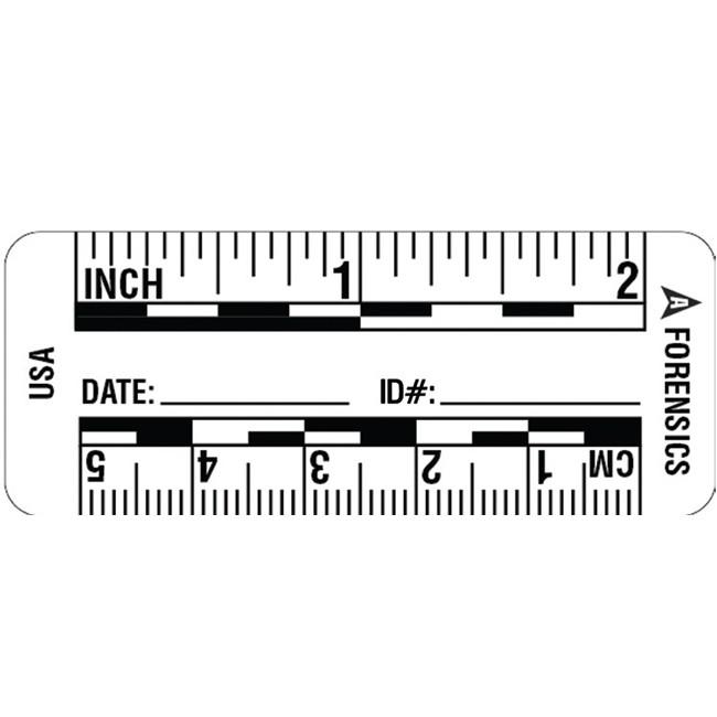 Arrowhead Forensics SureSeal™ Adhesive Photo Scales - White - 2"/5 cm - 200/roll Outdoor Tactical Australia