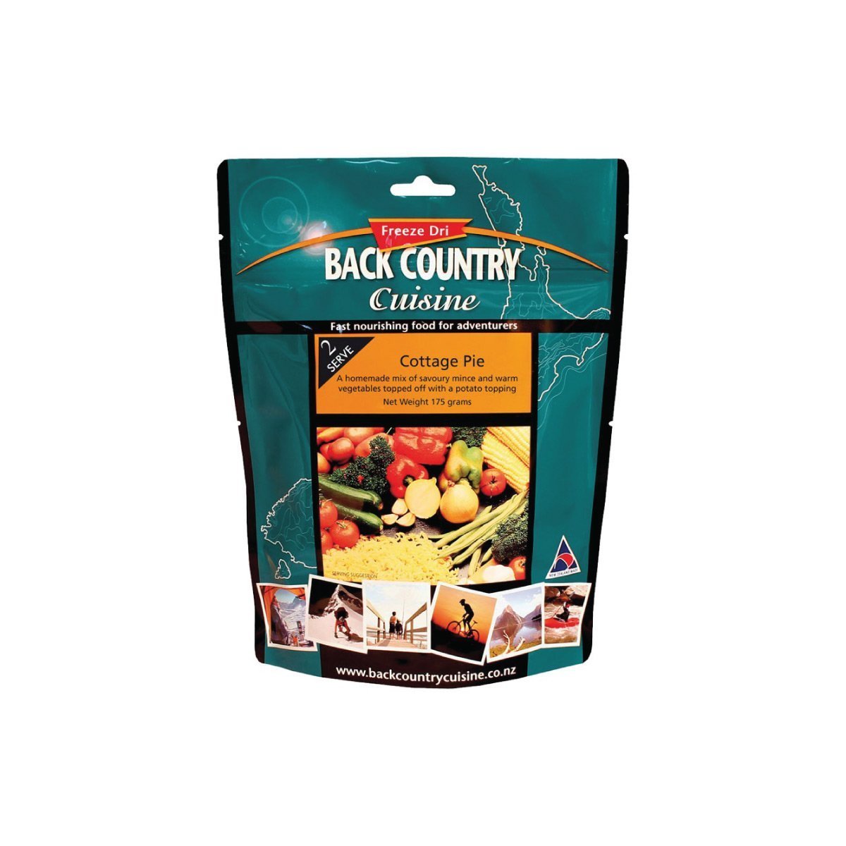 Back Country Cuisine Cottage Pie Gluten Free - Pack of 10 2 Serve (175g) Outdoor Tactical Australia