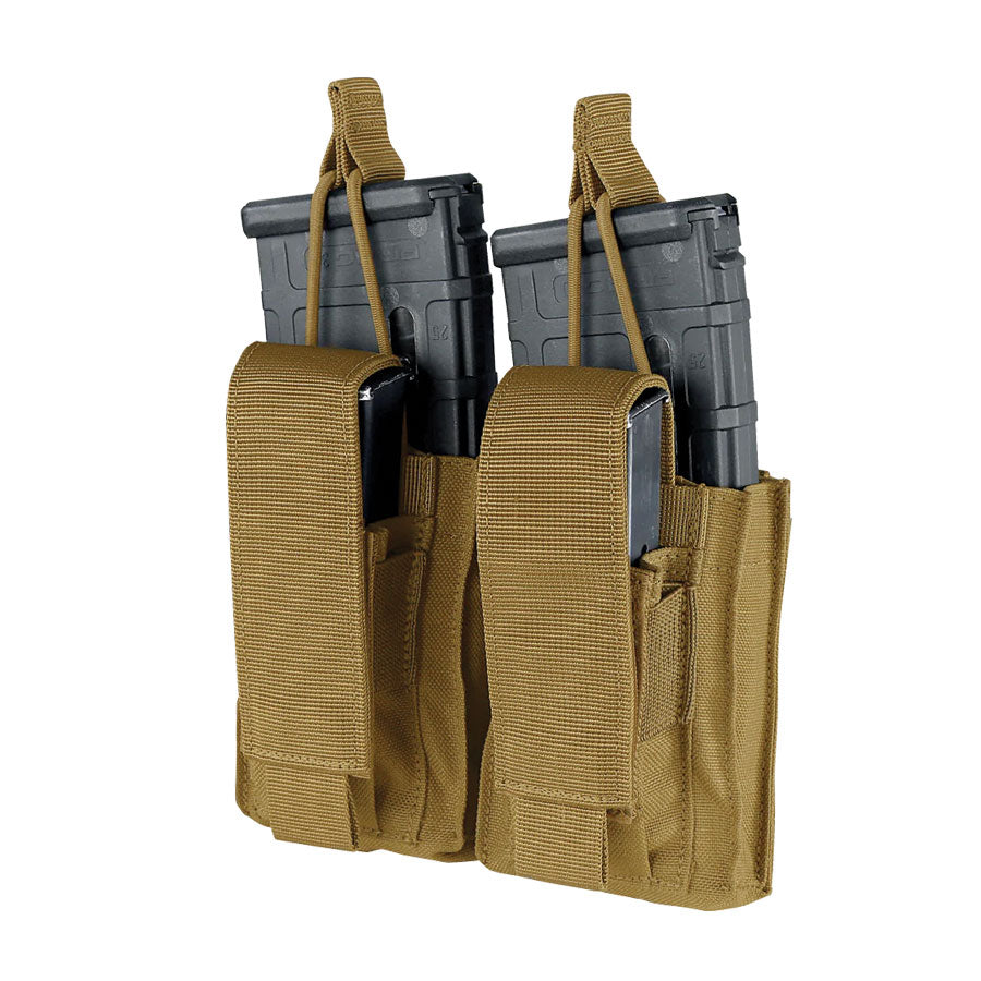 Condor Double Kangaroo Mag Pouch Gen II Coyote Brown Outdoor Tactical Australia