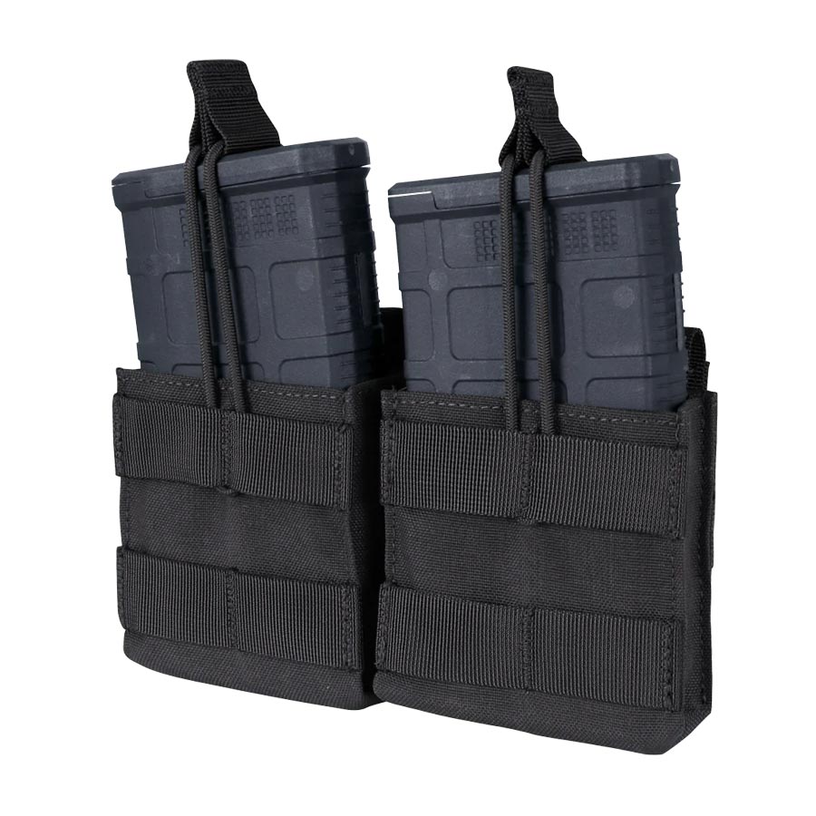 Condor Double M14 Open-Top Mag Pouch Black Outdoor Tactical Australia