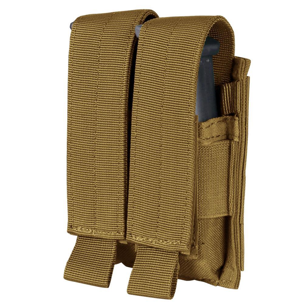 Condor Double Pistol Mag Pouch Coyote Brown Outdoor Tactical Australia