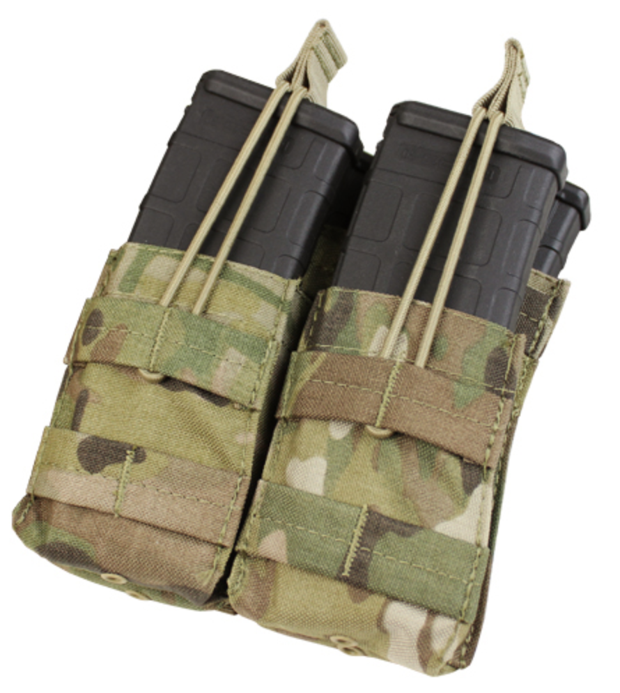 Condor Double Stacker Open Top M4 Mag Pouch MultiCam Outdoor Tactical Australia