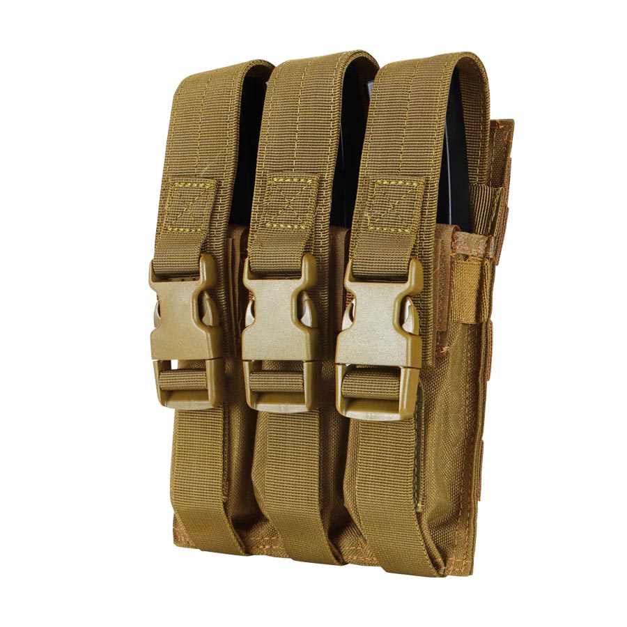 Condor Triple MP5 Mag Pouch Coyote Brown Outdoor Tactical Australia