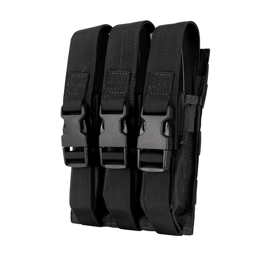 Condor Triple MP5 Mag Pouch Black Outdoor Tactical Australia