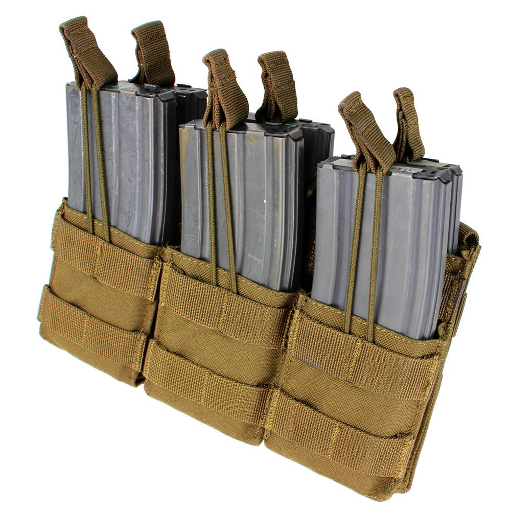 Condor Triple Stacker M4 Mag Pouch Coyote Brown Outdoor Tactical Australia