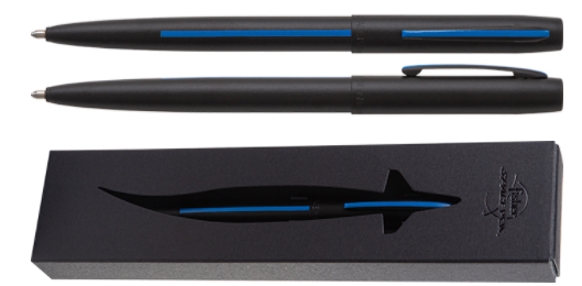 Fisher Space Pen M4BLEBL Non Reflective Matte Black Law Enforcement Cap-O-Matic Space Pen Outdoor Tactical Australia