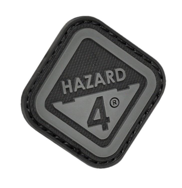 Hazard 4 Morale Patch Diamond Shaped Logo Black Outdoor Tactical Australia