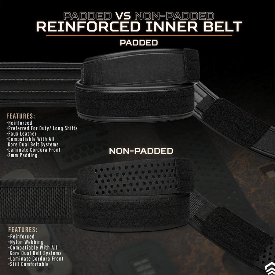 KORE Essentials Reinforced Inner Liner 1.5 inches Black Outdoor Tactical Australia
