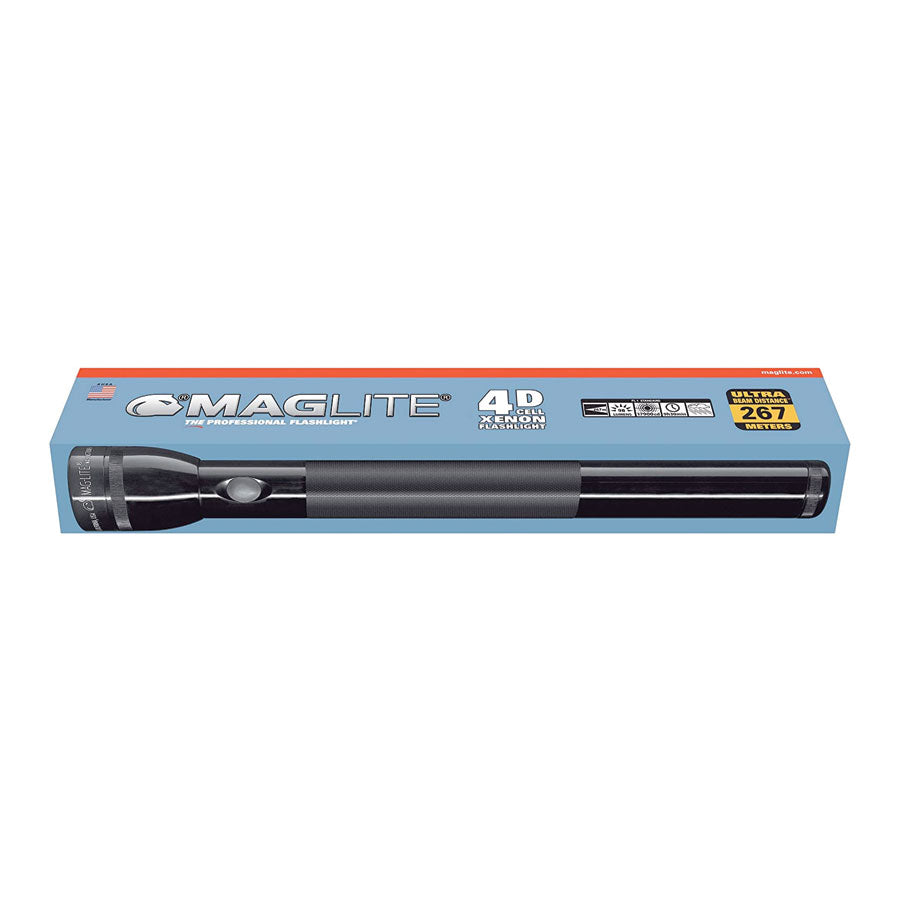 Maglite 4 Cell D Xenon Incandescent Flashlight in Display Box Outdoor Tactical Australia