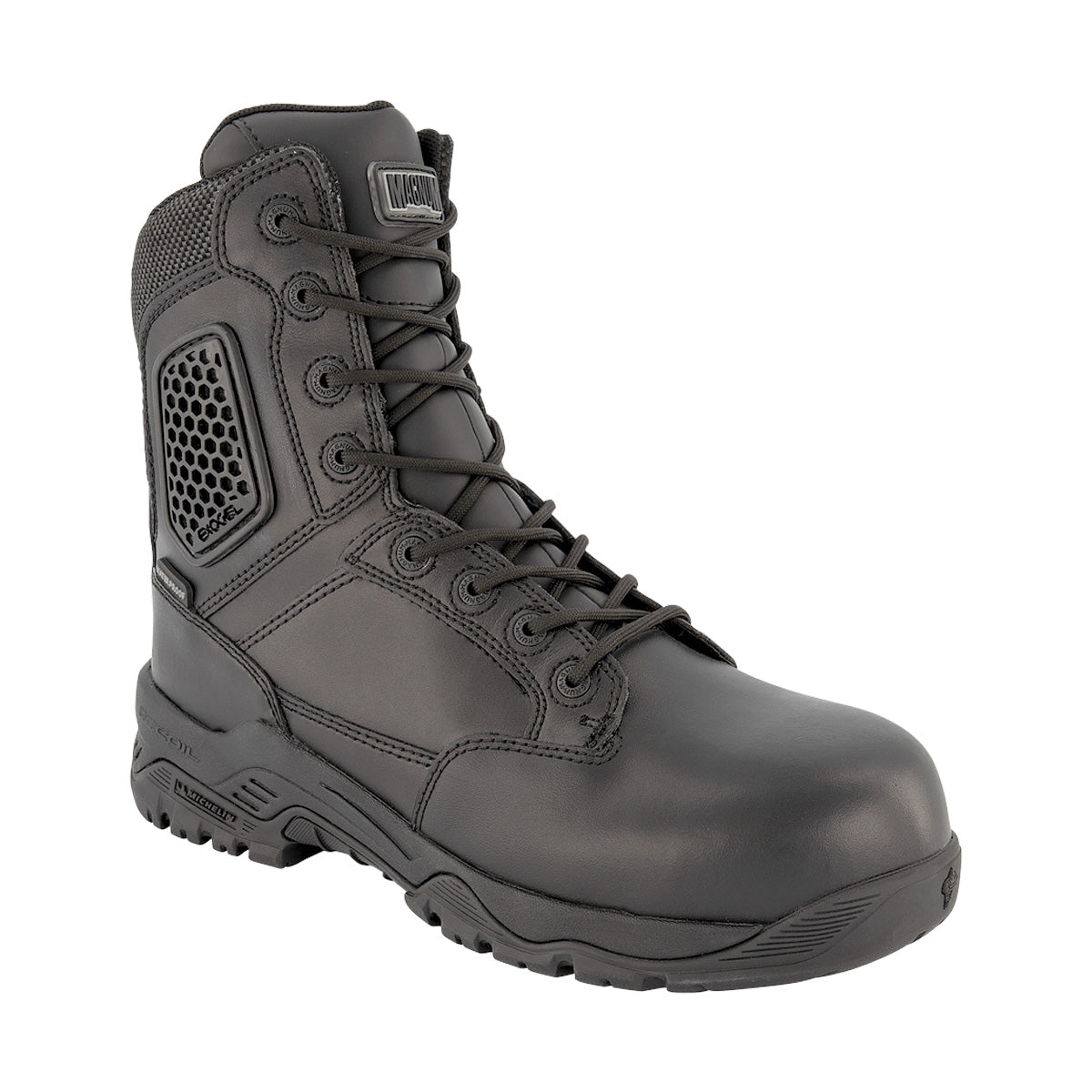 Magnum Strike Force 8.0 Leather Side-Zip Composite Toe Waterproof Women's Boot Black Outdoor Tactical Australia