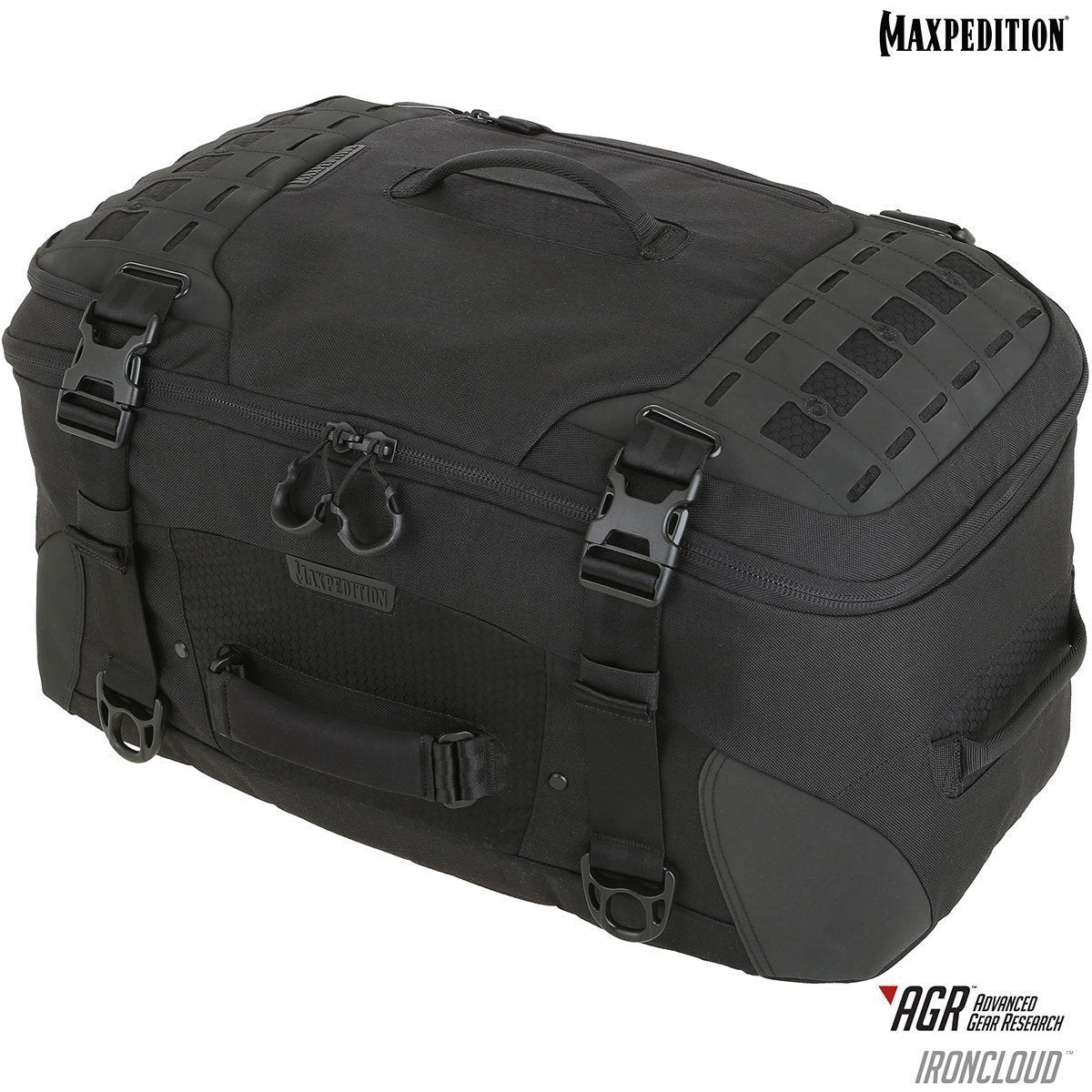 Maxpedition Ironcloud Adventure Travel Bag 48L Black Outdoor Tactical Australia