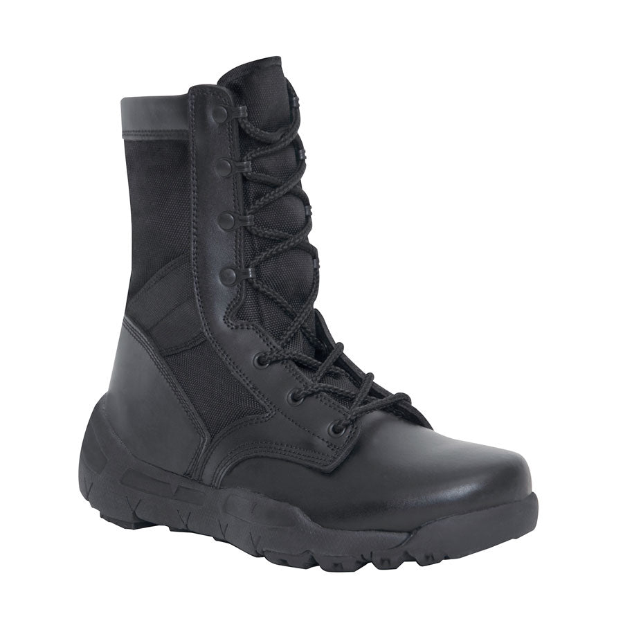 Milspec 8 Inch V-Max Lightweight Tactical Boot Black Black 5 Regular Outdoor Tactical Australia