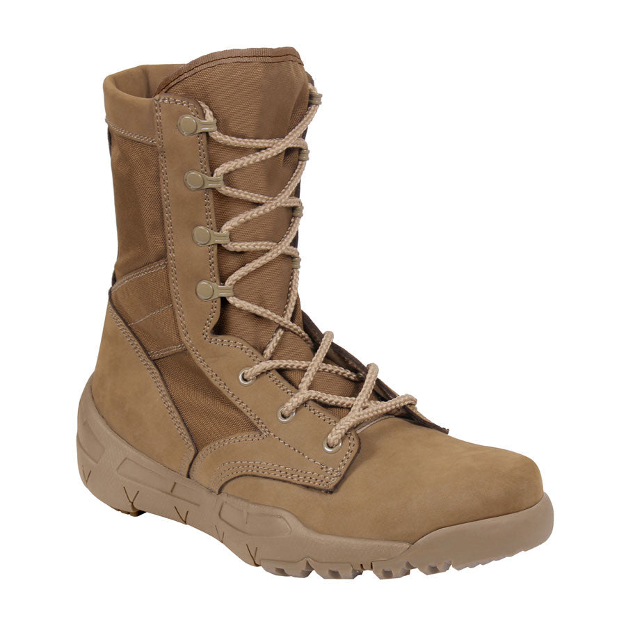 Milspec 8 Inch V-Max Lightweight Tactical Boot Black Coyote Brown 5 Regular Outdoor Tactical Australia