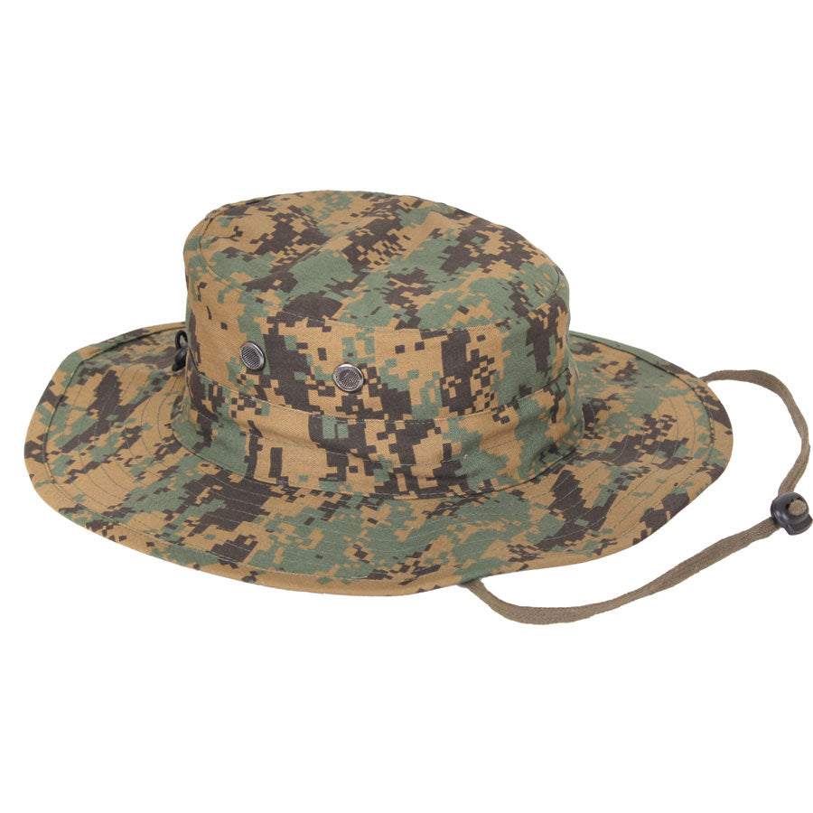 MilSpec Adjustable Boonie Hat Woodland Digital Camo Outdoor Tactical Australia