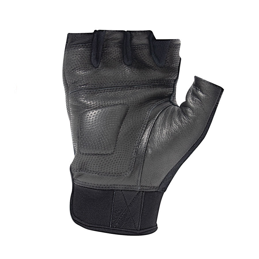 Milspec Fingerless Cut Resistant Carbon Hard Knuckle Gloves - Black Outdoor Tactical Australia