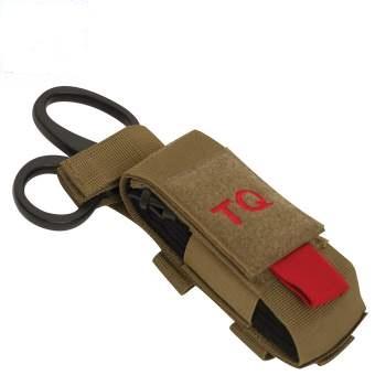 Milspec MOLLE Tactical Tourniquet and Shear Holder Pouch Coyote Brown Outdoor Tactical Australia