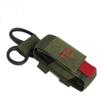Milspec MOLLE Tactical Tourniquet and Shear Holder Pouch Olive Drab Outdoor Tactical Australia