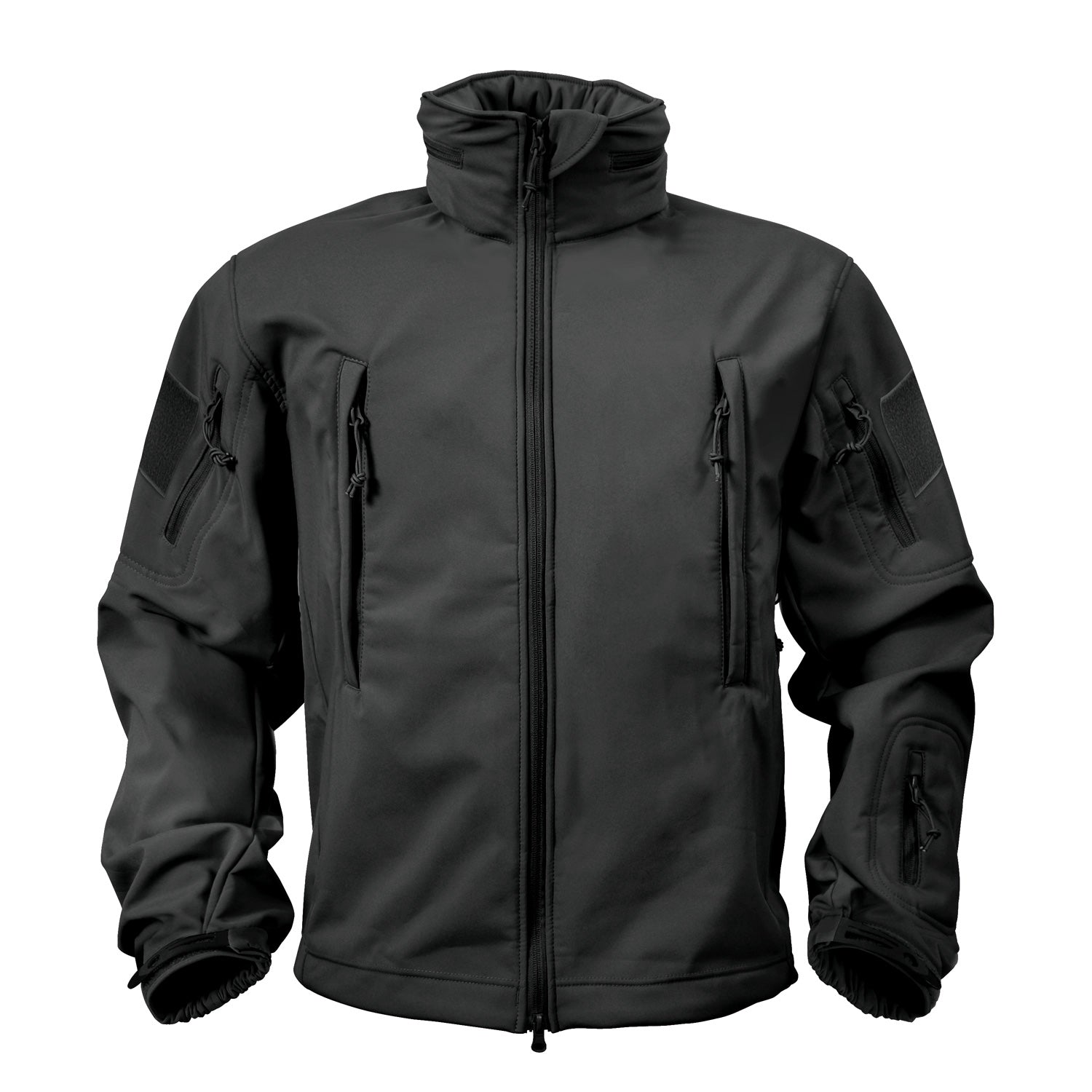 MilSpec Special Ops Tactical Softshell Jacket with Hood Black Outdoor Tactical Australia
