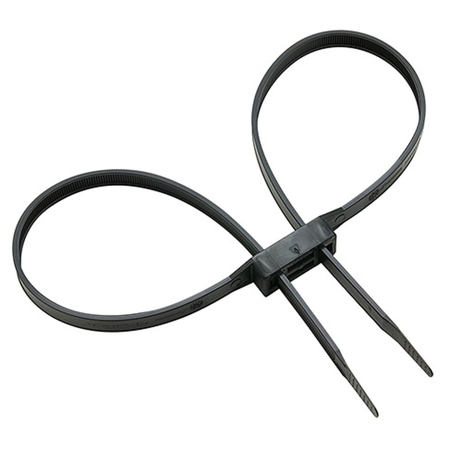 Monadnock Disposable Double Cuff Plastic Restraints Black 10 Pack Outdoor Tactical Australia