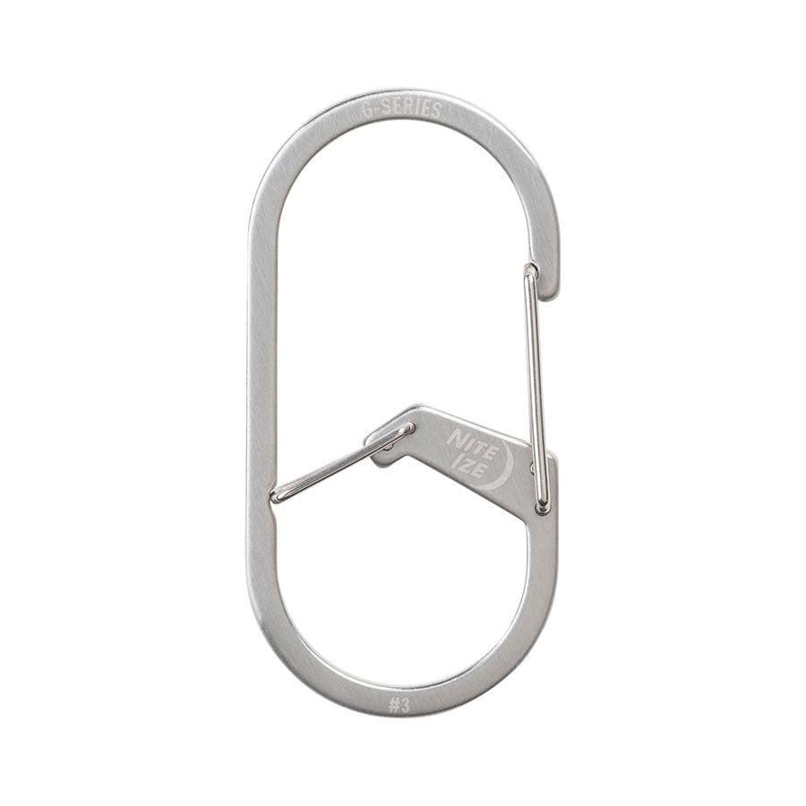 Nite Ize G-Series Dual Chamber Carabiner #3 Stainless Outdoor Tactical Australia