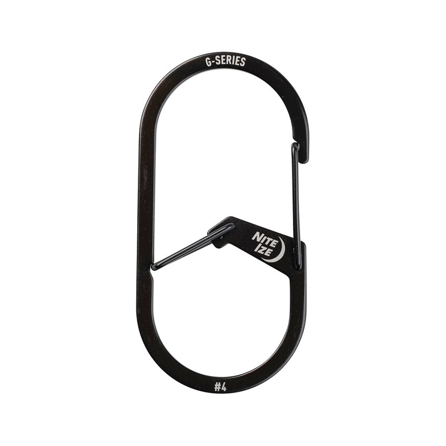 Nite Ize G-Series Dual Chamber Carabiner #4 Black Outdoor Tactical Australia