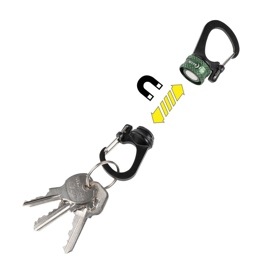 Nite Ize SlideLock 360° Magnetic Locking Carabiner Olive Outdoor Tactical Australia