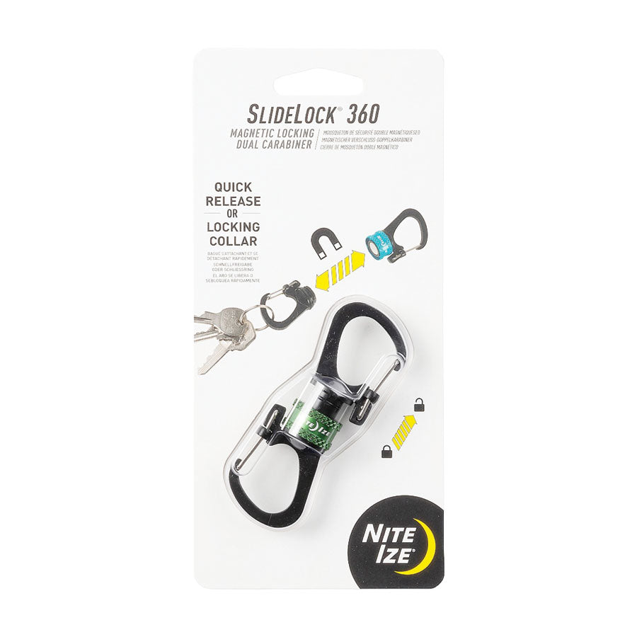 Nite Ize SlideLock 360° Magnetic Locking Carabiner Olive Outdoor Tactical Australia