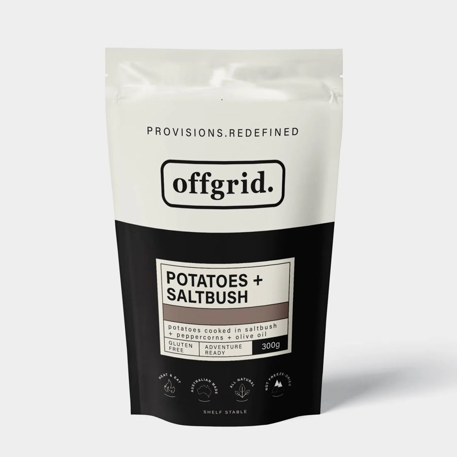 Offgrid Provisions Saltbush Potatoes - Heat & Eat Meal Outdoor Tactical Australia