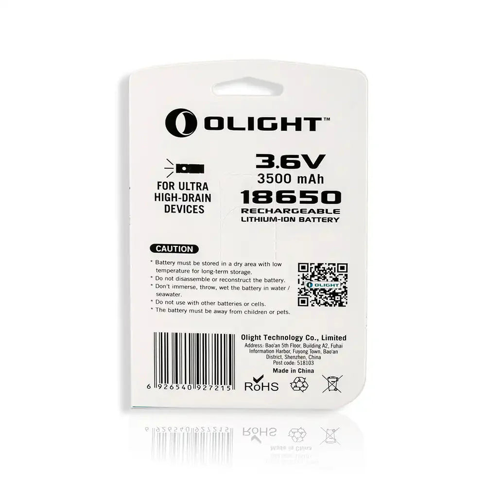 Olight 3500mAh 18650 protected Li-ion rechargeable battery ORB-186S35 Outdoor Tactical Australia